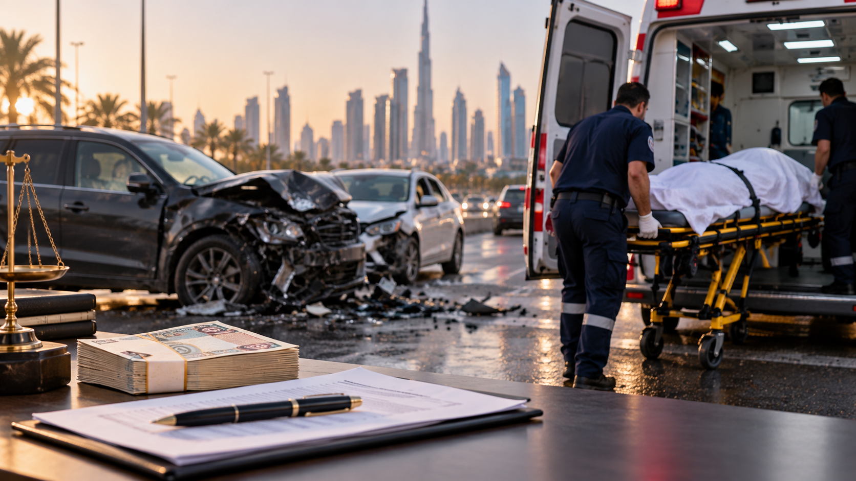 التعويض عن حادث مرور: هل الدية تكفي أم أطالب بأكثر؟