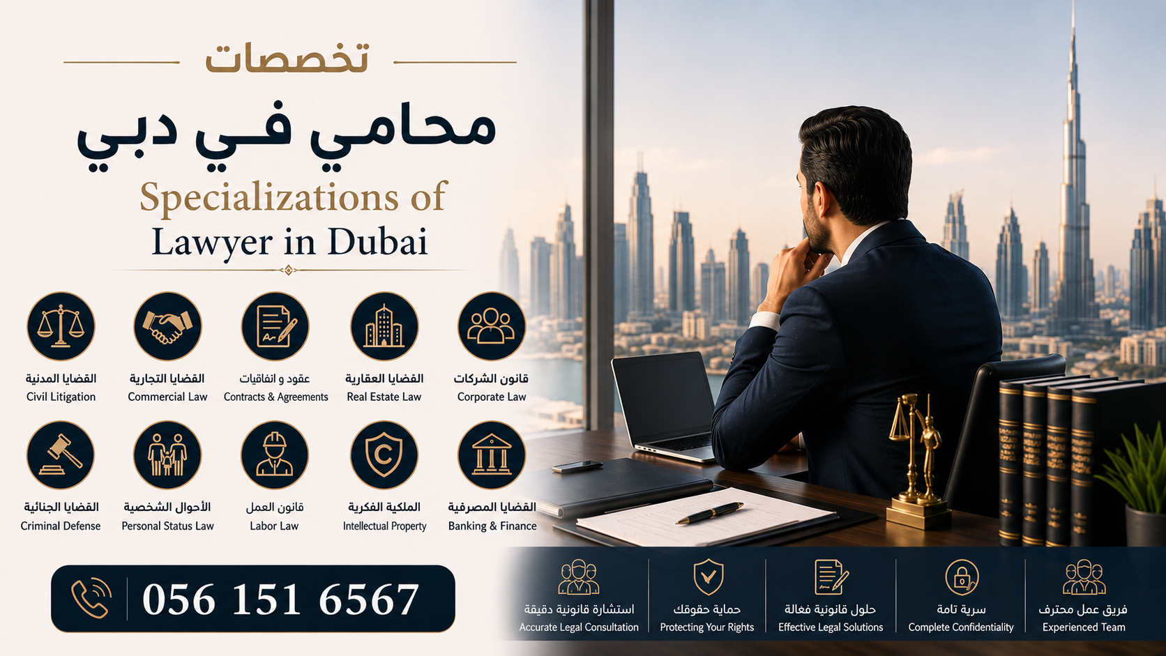 تخصصات أفضل محامي في دبي 0561516567