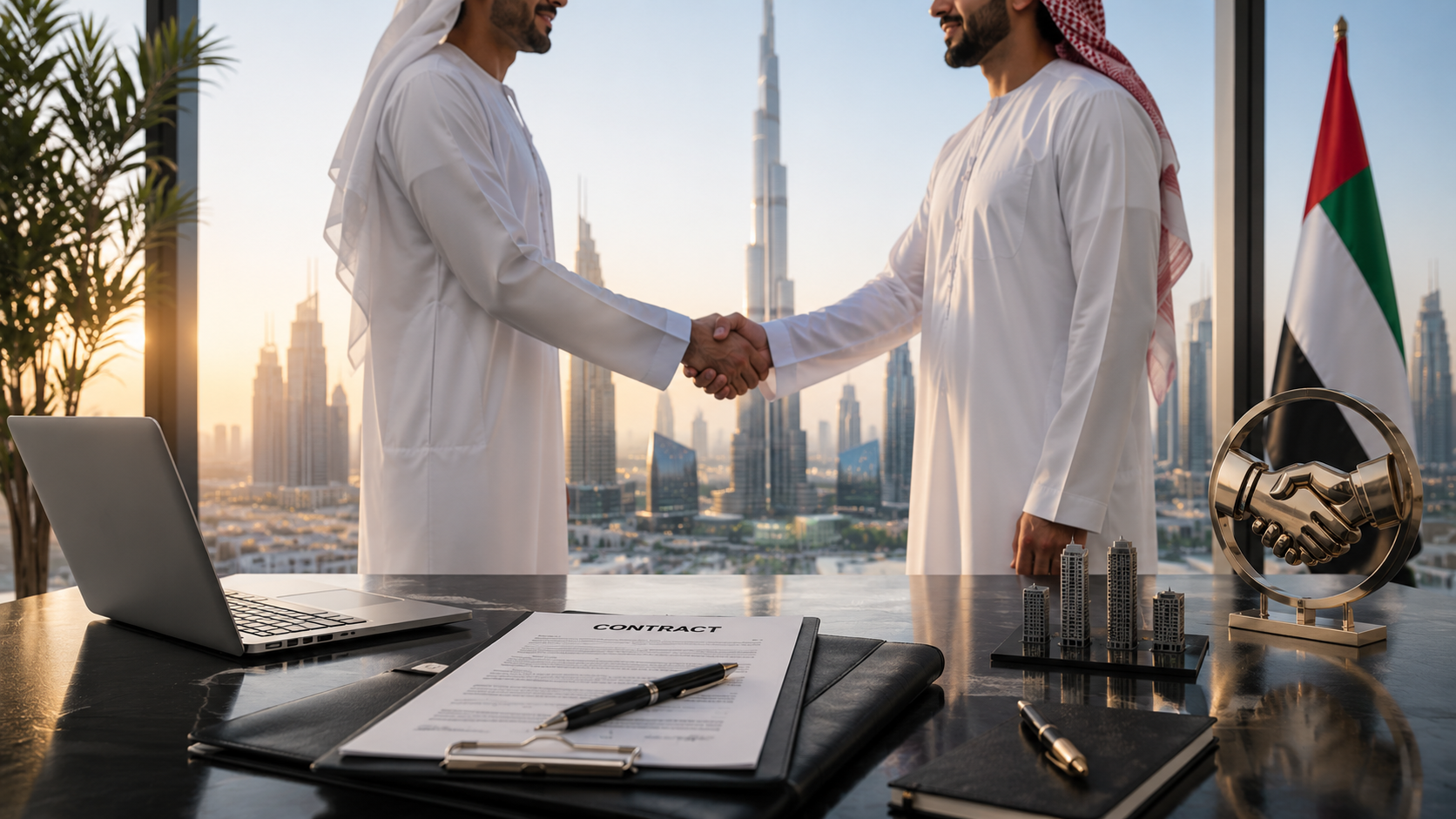 عقد شراكة أو شراء شركة في دبي أو بقية الإمارات